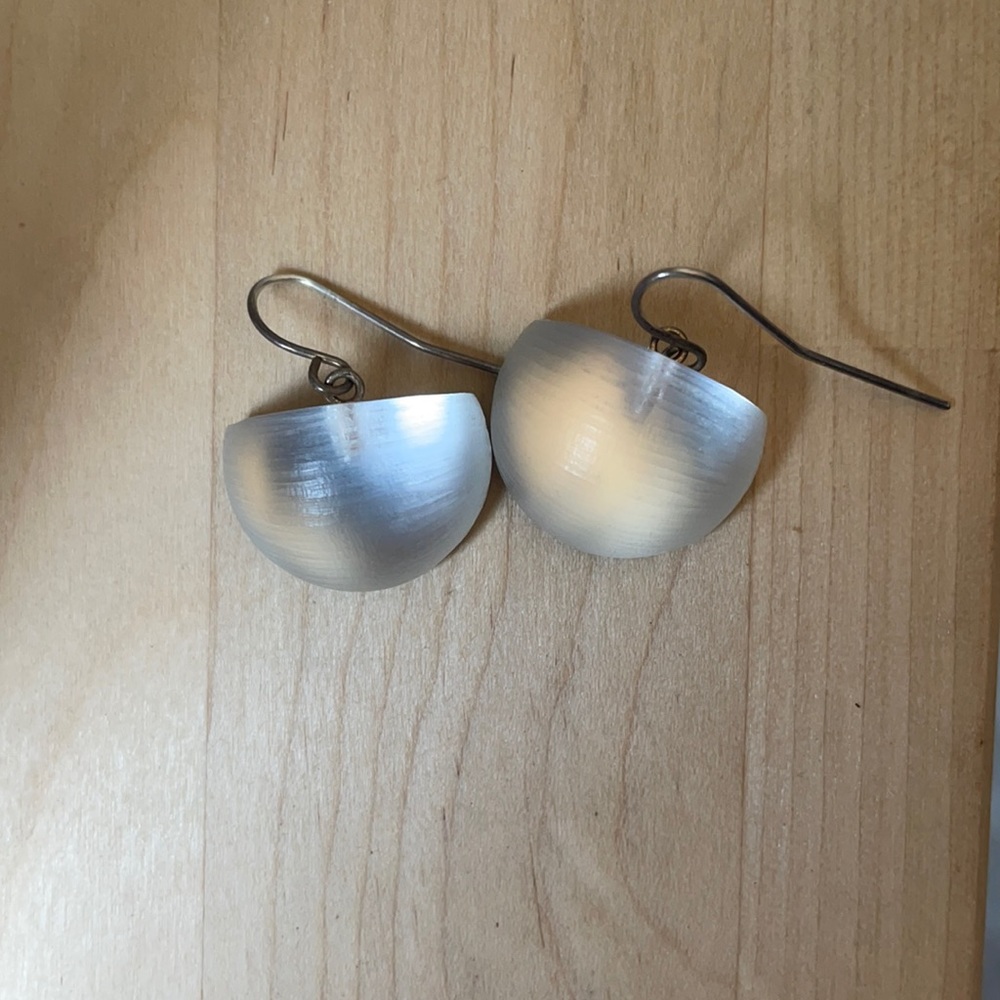 Alexis Bittar white lucite earrings